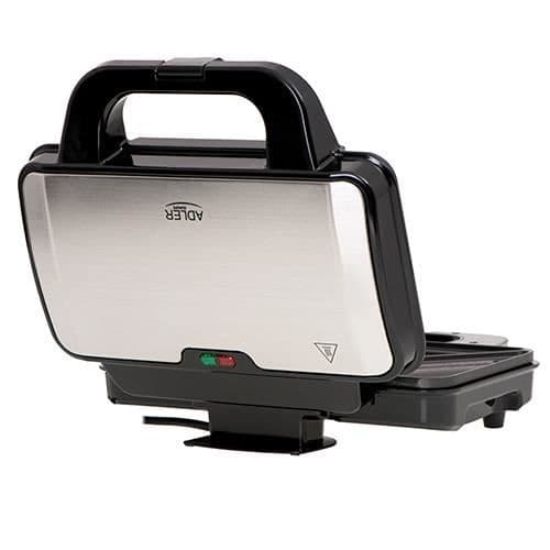 Smörgåsgrill - ADLER - AD 3043 - 1300 W - Non-stick tallrikar - Storlek XXL
