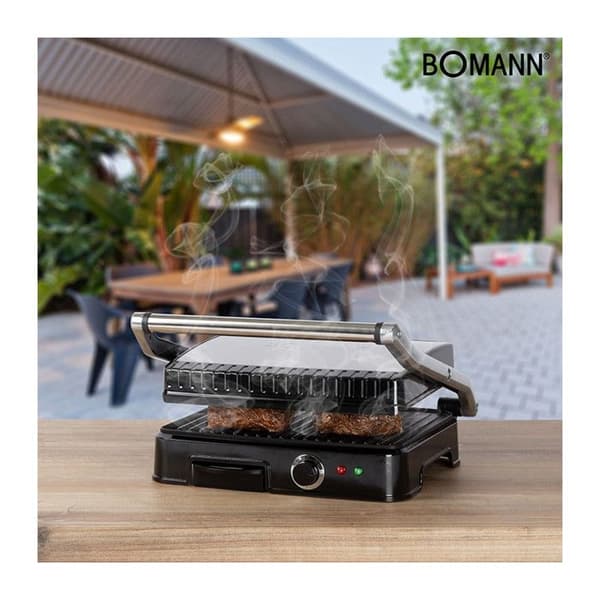 Plancha Grill och Panini - Bomann - KG 2242 CB - Svart - 2000 W - Tillagningsyta 29,5 x 23,5 cm