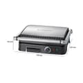 Miniatyrbild 2 av 6: Plancha Grill och Panini - Bomann - KG 2242 CB - Svart - 2000 W - Tillagningsyta 29,5 x 23,5 cm
