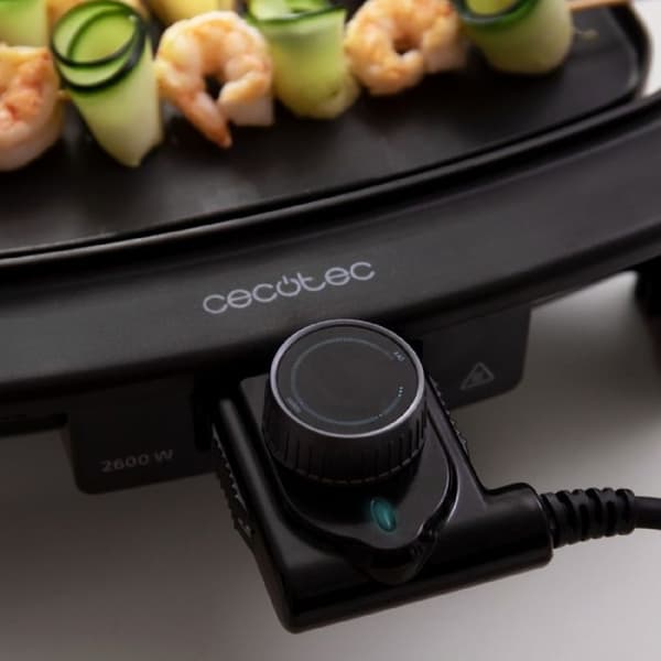 Elektrisk plancha - CECOTEC - Tasty&Grill 3000 BlackWater MixGrill - 2600 W - Blandgrill och planchayta