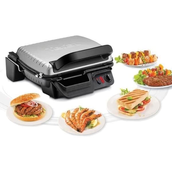 Tefal ULTRA COMPACT GRILL &amp; BARBECUE 2000W INOX GC305012 köttgrill