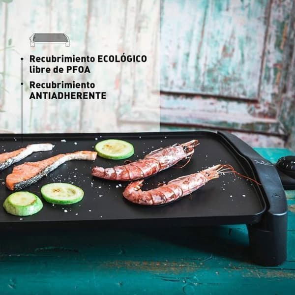 Grill och grill - JATA - GR-555A - 2500W - Svart - rektangulär yta