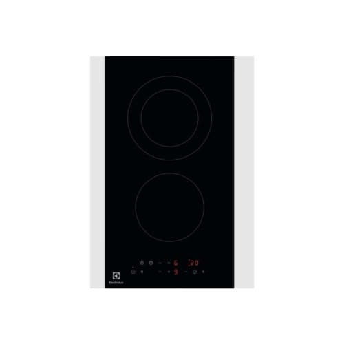 Electrolux Domino LHR3233CK keramisk häll - 29 cm - svart - keramik - ramlös Svart