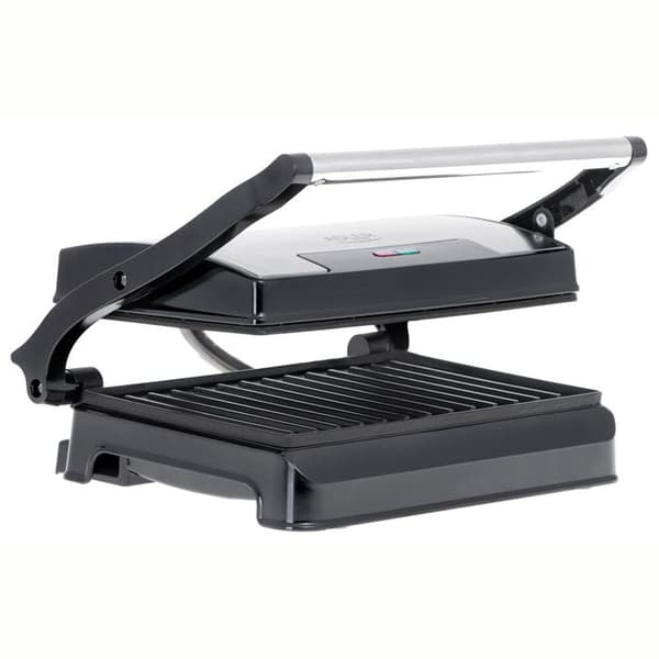 Elgrill - ADLER - 3052 - Maximal effekt 1200W - Non-stick kokplattor - Svart och vit