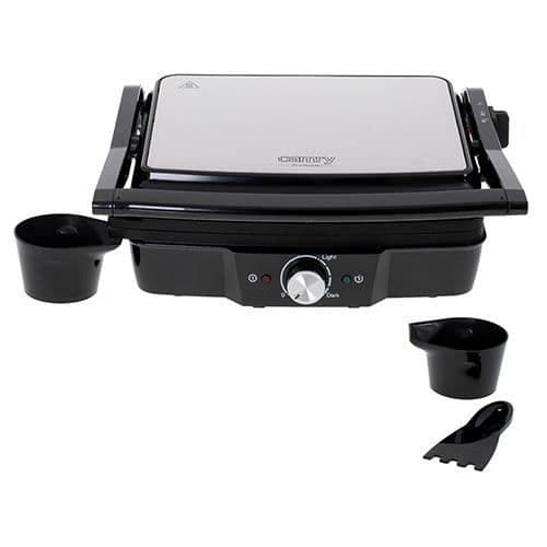 Camry CR 3053 Elgrill - Svart - Non-Stick matlagningsplattor - Temperaturkontroll