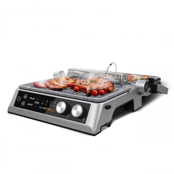 Elektrisk grill - Rockn'Grill Bistro - 2400 W - Rökfri - RockStone-plattor