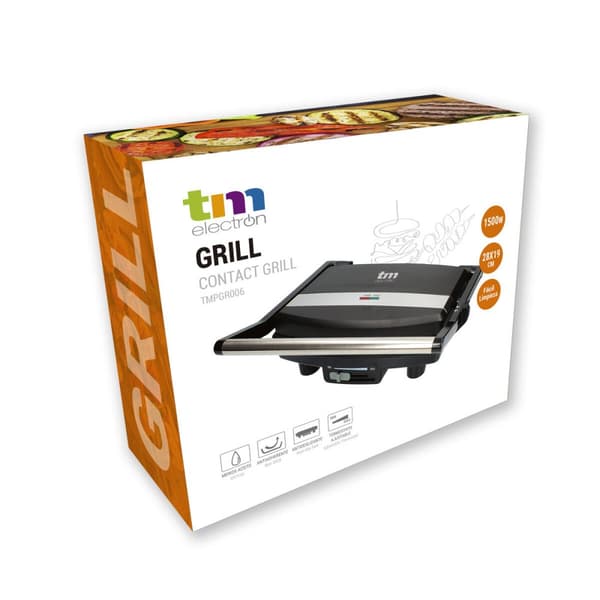 Grillikeittolevy TM Electron 1500 W 28 x 19 cm Teräs