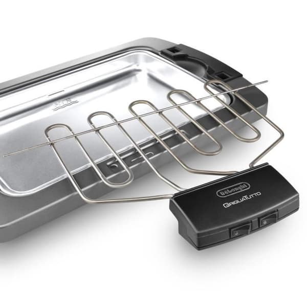 DELONGHI BQ80.X elektrisk grill - 2 450 W - Avtagbar aluminiumbricka