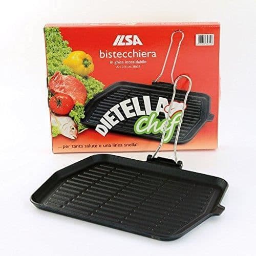 Ilsa Dietella Grill, Gjutjärn, Svart