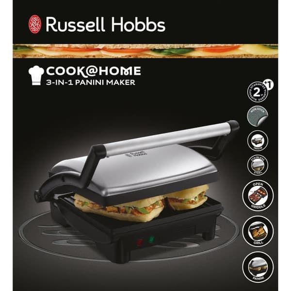 Grill elektrisk GEORGE FOREMAN - Tillagningsyta 22x25cm - Öppning 180°C - 1800W