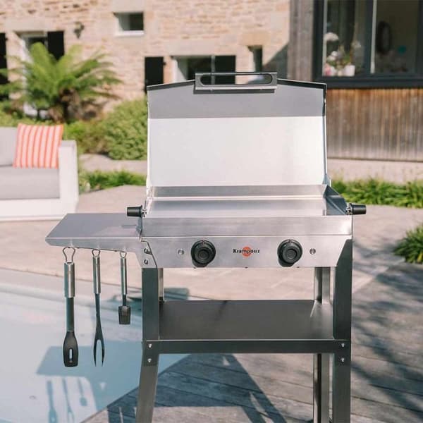 Elkgrill på vagn Krampouz Kombi