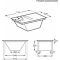 Miniatyrbild 7 av 7: Induktionshäll Electrolux TCH74B01FB 71 cm 3200 W 7350 W