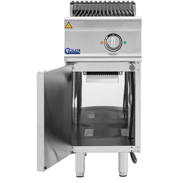 Royal Catering - Lavastensgrill - 4,5 kW - 50 till 300 °C - 400 V - 40 x 73 cm - Pro 730-serien