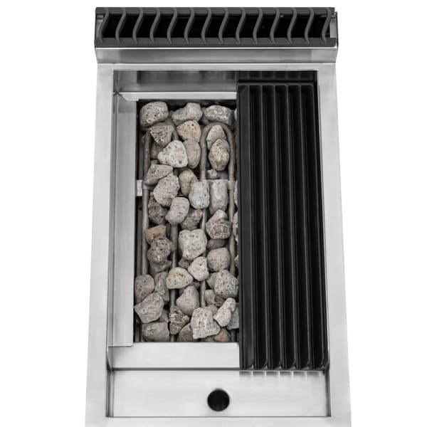 Royal Catering - Lavastensgrill - 4,5 kW - 50 till 300 °C - 400 V - 40 x 73 cm - Pro 730-serien