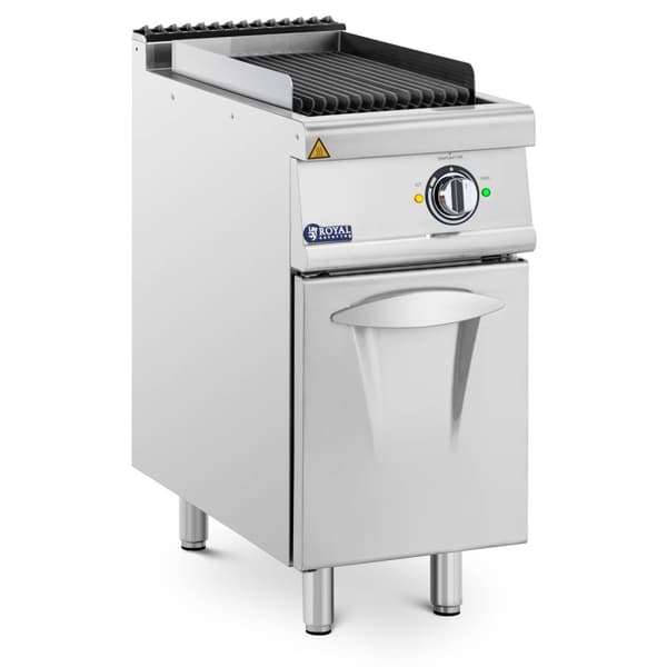 Royal Catering - Lavastensgrill - 4,5 kW - 50 till 300 °C - 400 V - 40 x 73 cm - Pro 730-serien