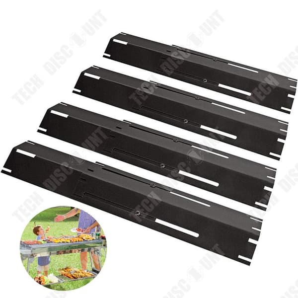 TD® 4-delad BBQ Grill Heat Shield 11,75-21in Justerbar Distributör Heat Shield Hemgrill Flamskydd för gasolgrillar