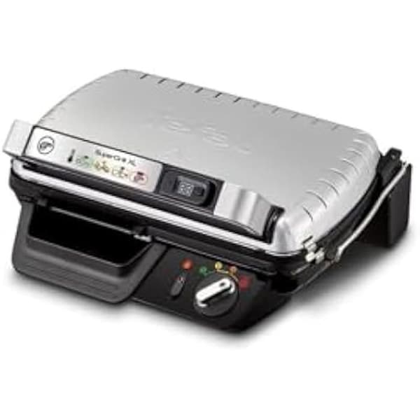 Elgrill - TEFAL - SuperGrill XL GC461B - 2400 W - Yta på 110 cm² - Metallic svart