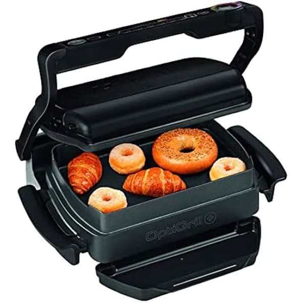 Grill elektrisk - TEFAL - Optigrill Sna - Rostfritt stål 18/8 - 2000 Watt - Svart