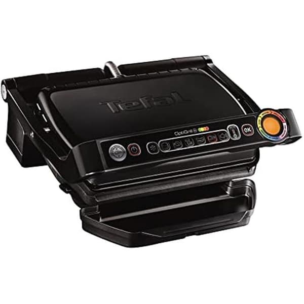 Grill elektrisk - TEFAL - Optigrill Sna - Rostfritt stål 18/8 - 2000 Watt - Svart