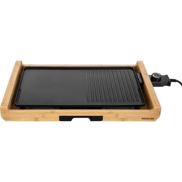 Elgrill - SENCOR - SBG 206BK - 1800 W - Svart / Bambu