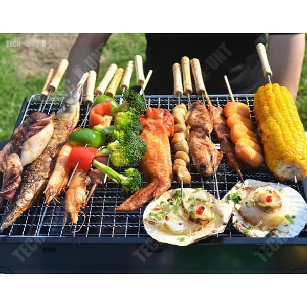 TD® Vikbar/Utfällbar Bärbar Mini-BBQ i rostfritt stål Platssparande Robust Enkel användning Grillning Matlagning