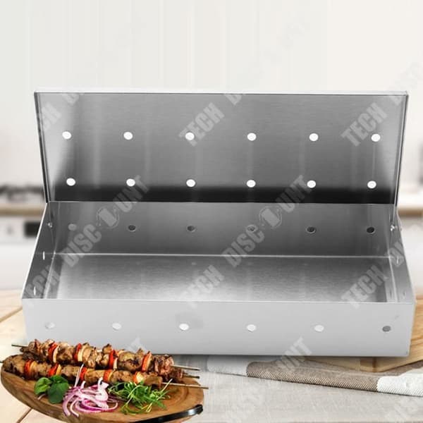 TD® Röklåda i rostfritt stål BBQ Verktyg Frukt Trälåda Matchande BBQ Cigarettlåda