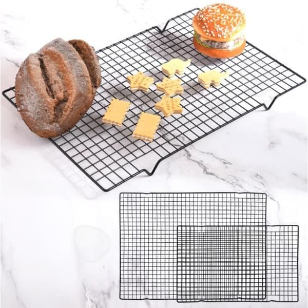 CONFO® Creative Baking Tools Black Nonstick Frystorrt Cookie Rack Brödkylställ