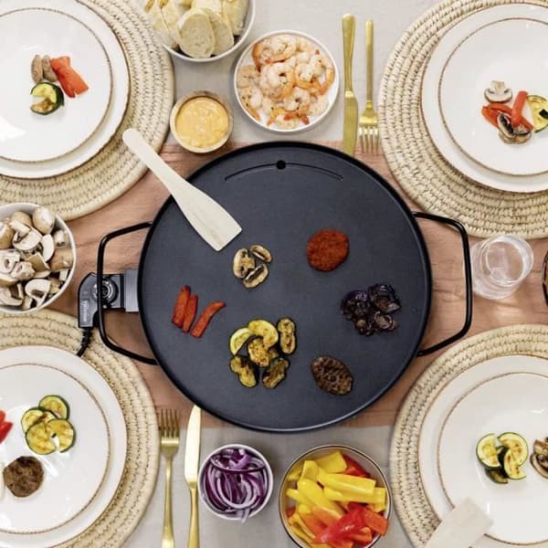 Grillplatta - Tristar - BP-2787 - Elektrisk - Svart - Yta 40 cm