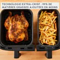 Miniatyrbild 5 av 6: Moulinex Dual Easy Fry &amp; Grill Inox - Luftfritös &amp; grill - 2 lådor - EZ905D20
