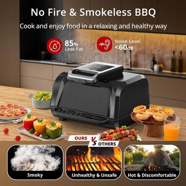 Elektrisk Grill Air Fryer Zstar Fryer Elektrisk Ovn