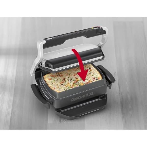 2 L skål - Tefal - XA7268 - OptiGrill Snacking-Baking - Svart - 2000 Watt