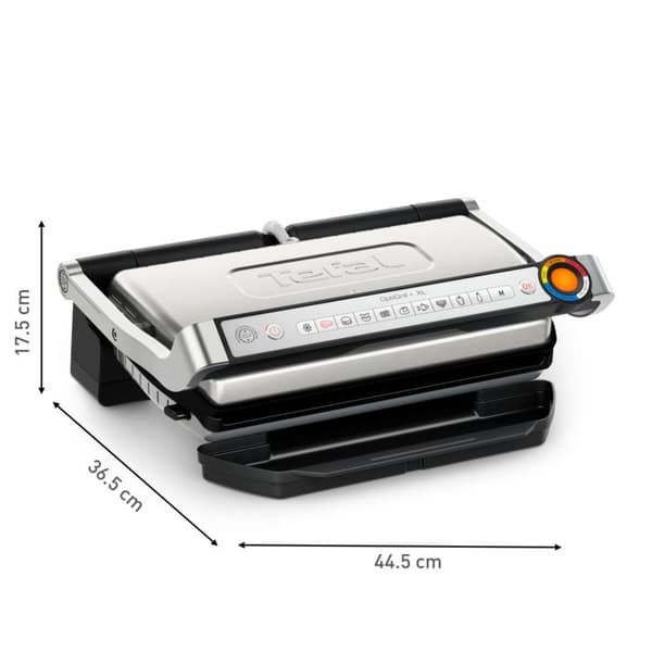 Tefal OptiGrill+ XL, Intelligent grill, 9 automatiska program, Perfekta resultat, Tillagningsindikator, GC728D10