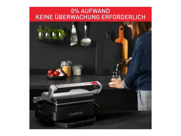 Tefal OptiGrill+ GC714D - Grill - elektrisk - 600 kvadratcentimeter