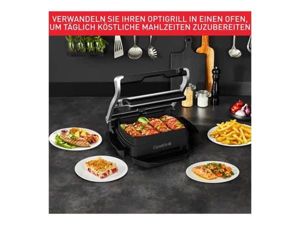 Tefal OptiGrill+ GC714D - Grill - elektrisk - 600 kvadratcentimeter