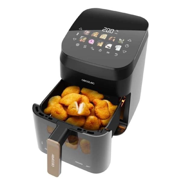 Luftfritös - Cecotec - Cecofry&Grill Smokin' 4500 - 4.5L - 1900W - Dubbelvärmeelement