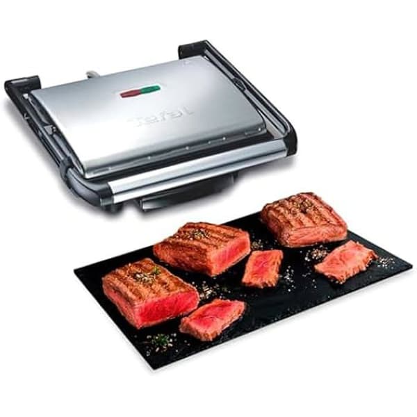 Grill för Panini - TEFAL - Inicio GC241D12 - 2000 W - Non-stick plattor - Vertikal förvaring