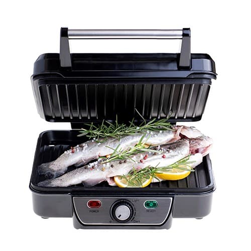Mesko | MS 3050 | Grilli | Kontaktigrilli | 1800 W | Musta/Ruostumaton teräs