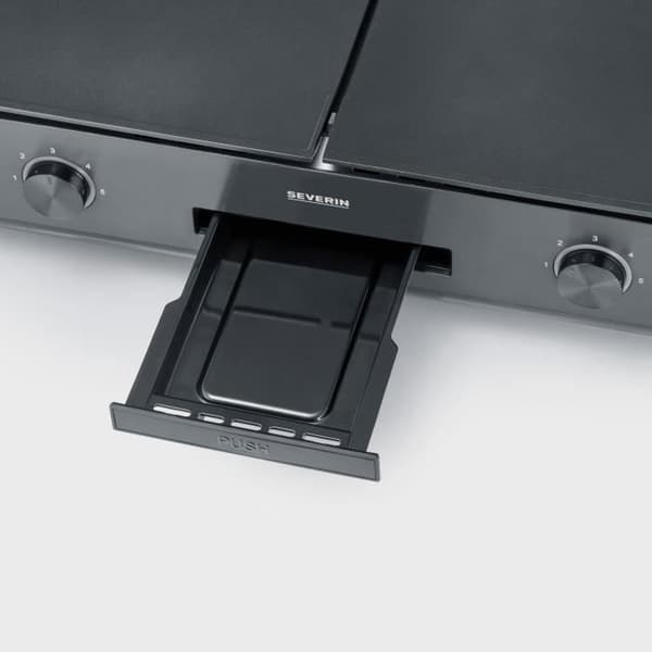Elektrisk stekpanna - SEVERIN - PG8569 - 2200 W - 48 x 27 cm - Justerbar termostat - Svart / Aluminium