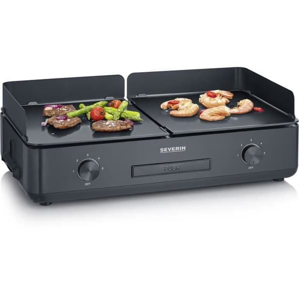 Elektrisk stekpanna - SEVERIN - PG8569 - 2200 W - 48 x 27 cm - Justerbar termostat - Svart / Aluminium