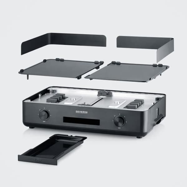 Elektrisk stekpanna - SEVERIN - PG8569 - 2200 W - 48 x 27 cm - Justerbar termostat - Svart / Aluminium