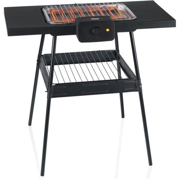 TRISTAR BQ-2870 elektrisk grill - På ben och bord - 2000W - Justerbar termostat