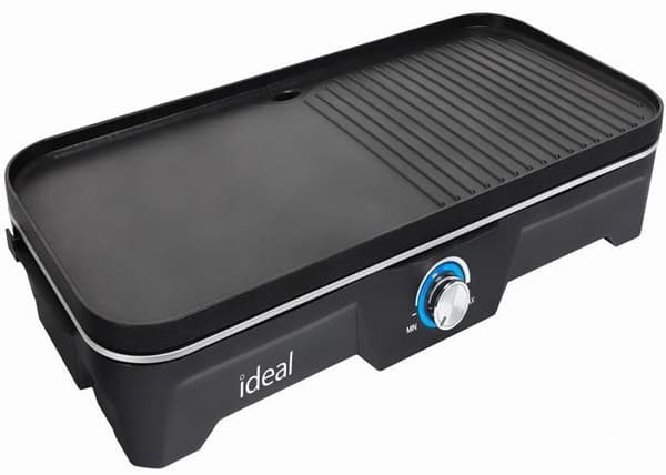 Elbig elektrisk trädgårdsgrill 5 i 1, hopfällbart rökfritt ståbord ELDOM
