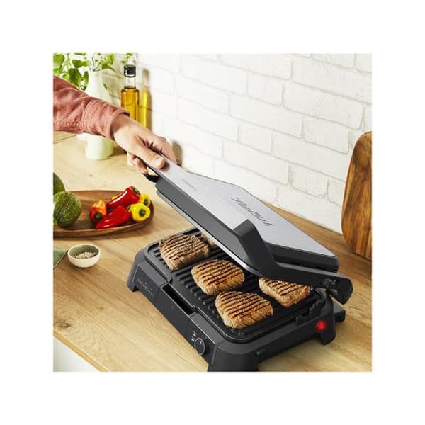 GRILL KÖTT 3EN1 XL 2000W TH° AVTAGBART BRICKA SVART TEFAL - GC520DE0