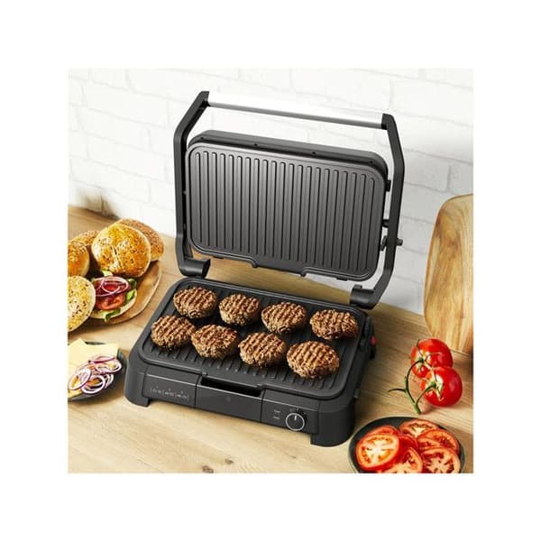 GRILL KÖTT 3EN1 XL 2000W TH° AVTAGBART BRICKA SVART TEFAL - GC520DE0