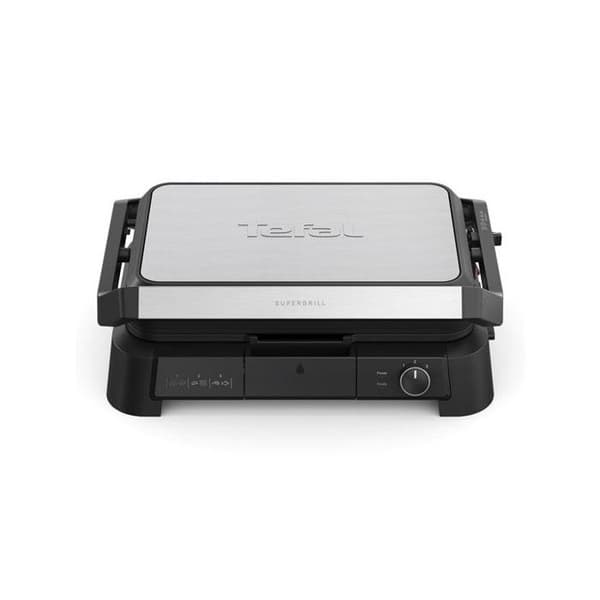 GRILL KÖTT 3EN1 XL 2000W TH° AVTAGBART BRICKA SVART TEFAL - GC520DE0
