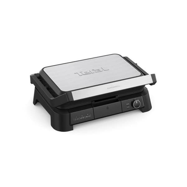 GRILL KÖTT 3EN1 XL 2000W TH° AVTAGBART BRICKA SVART TEFAL - GC520DE0