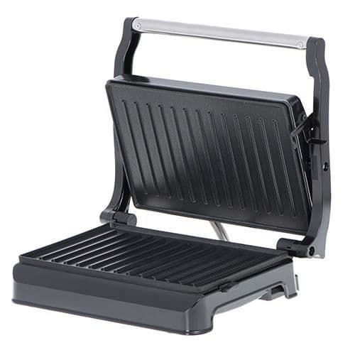 Elgrill - ADLER - 3052 - Maximal effekt 1200W - Non-stick kokplattor - Svart och vit