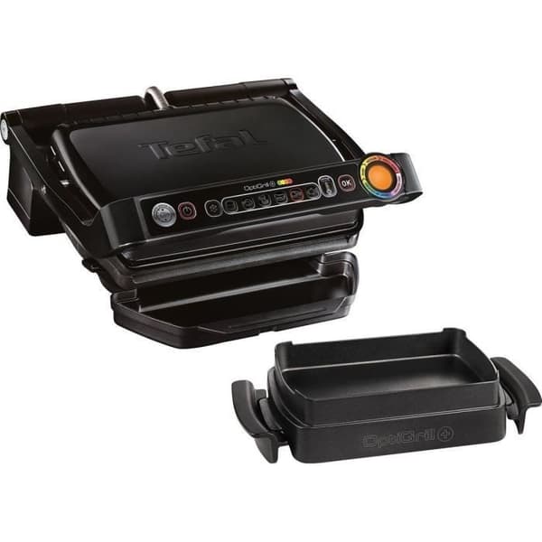 TEFAL GC7148 Optigrill Grill + Snaking & Bakning - 2000 W - Svart / rostfritt stål