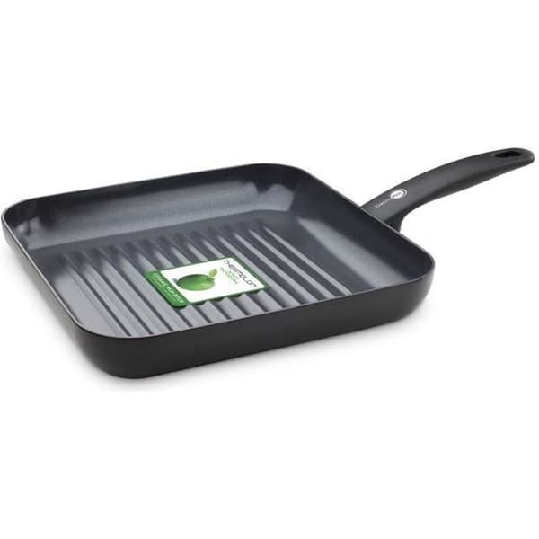 GREENPAN CAMBRIDGE DIAMOND Infinity Square Keramisk Grillpanna - 28 x 28 cm - Svart - Alla värmekällor inklusive induktion