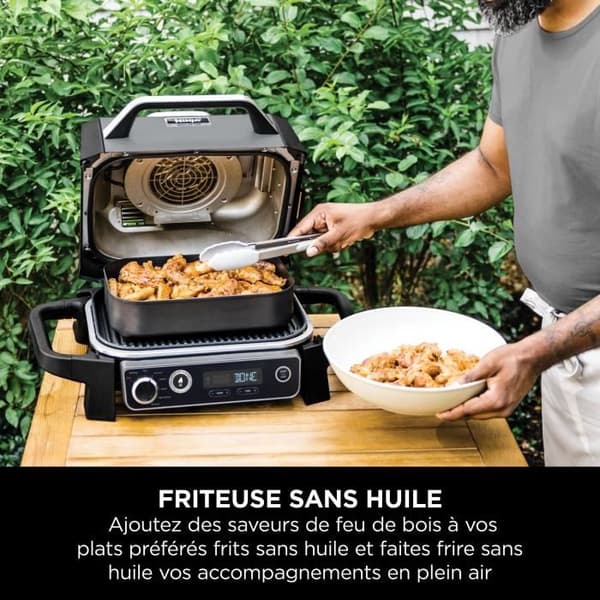 Elgrill och rökare NINJA - Woodfire OG701EU - 7 tillagningsprogram